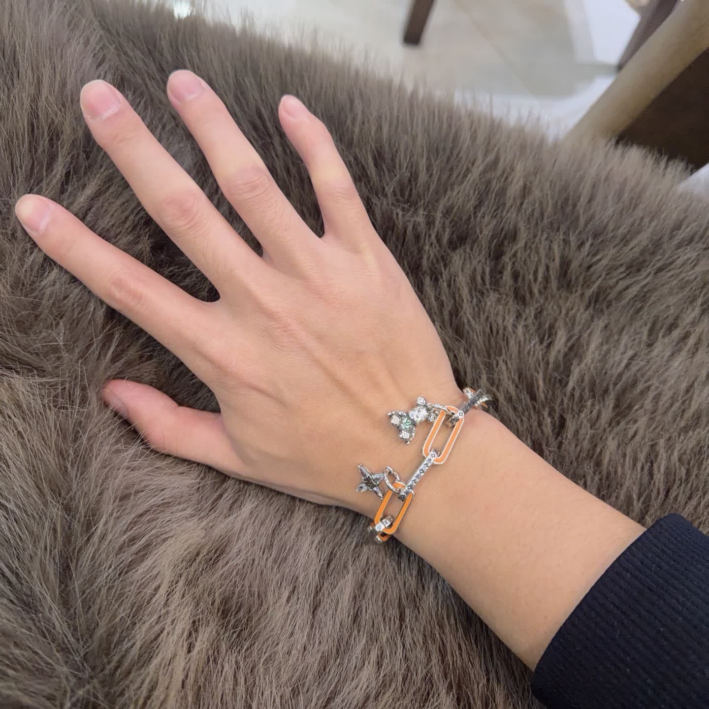 Louis Vuitton Silver Charm Bracelet